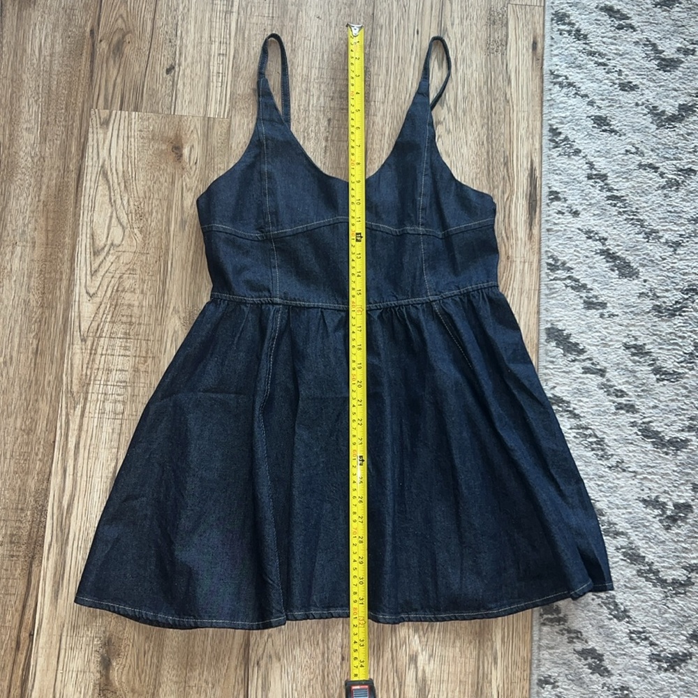 NEW! Zara Denim Pinafore Dress - Picture 7 of 10
